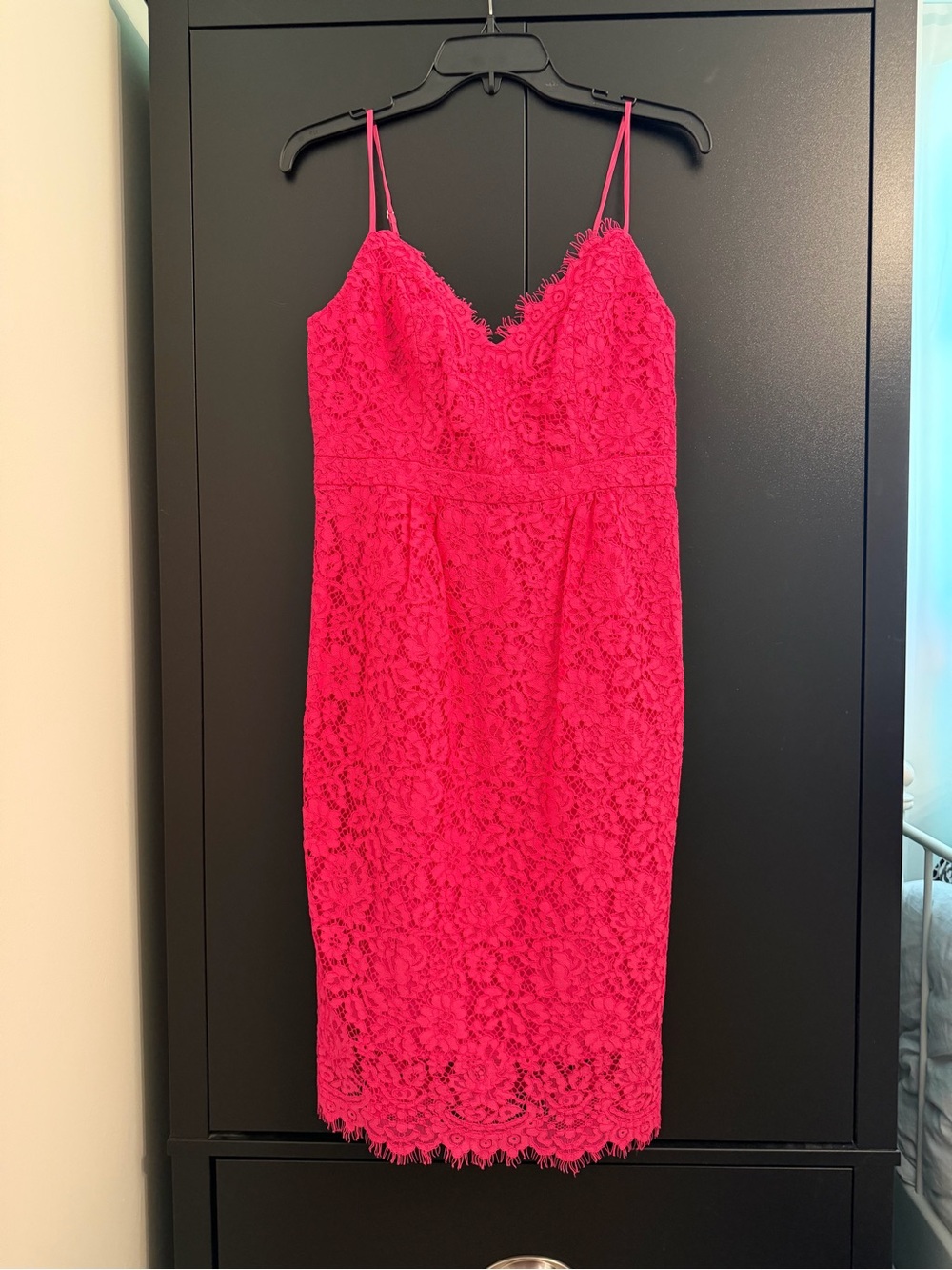 J. Crew Hot Pink Slip Dress